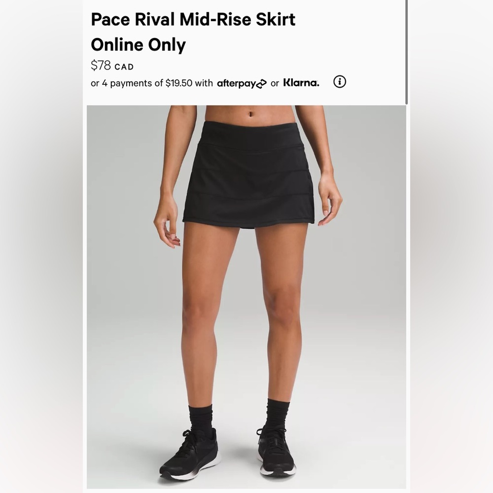 Rival Black Lulu Lemon Skirt